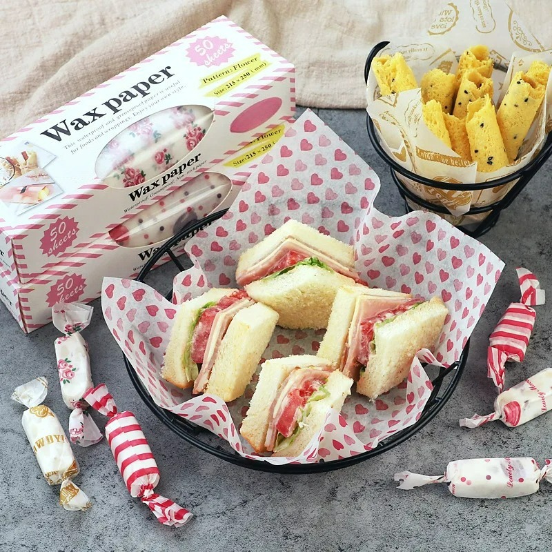 Kitchen Paper For Baking - 50 szt. Papieru spożywczego tłuszczoodpornego, drukowany