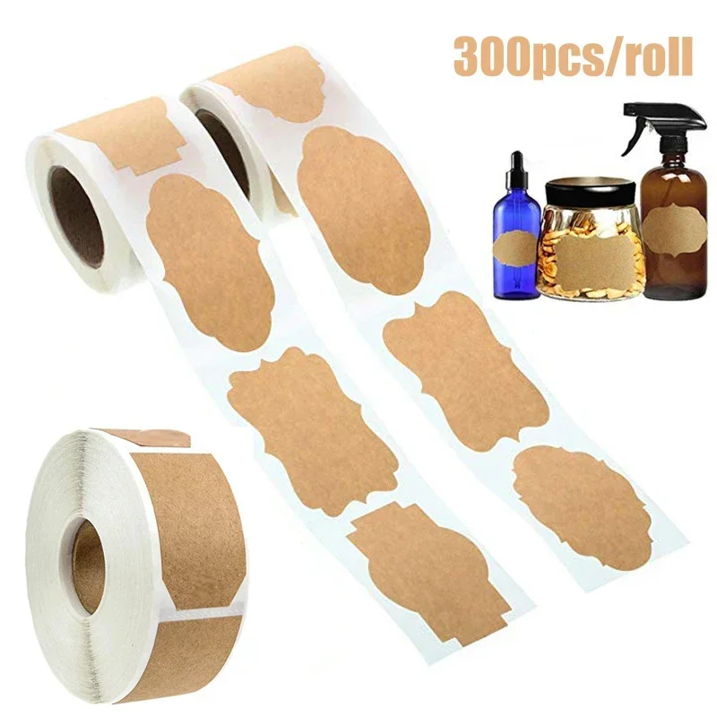 Kitchen.Baking Labels - 300 sztuk naklejka z papieru siarczanowego