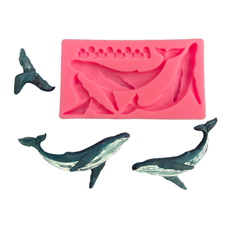Kitchen Baking Gadgets - DIY wieloryb silikonowe formy seria Ocean
