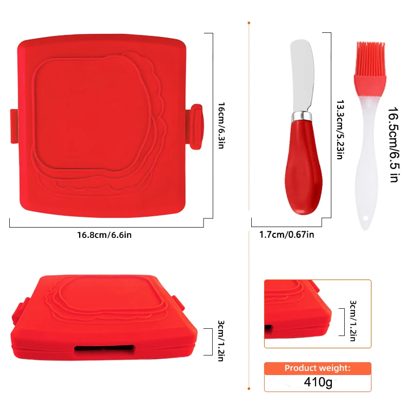 Zestaw 3 tosterek do kanapek z – Kitchen Baking Gadgets recenzja i cena