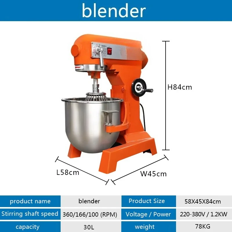 30L Mikser do ciasta, mleka, c – Kitchen Baking Mixer recenzja i cena