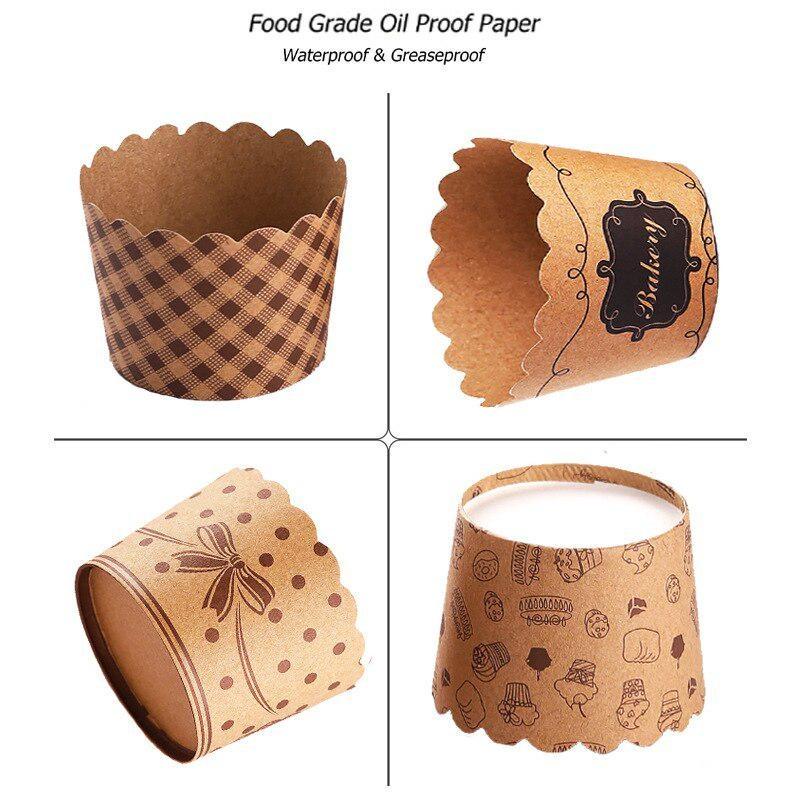 50Pcs/Pack Cupcake Paper Cups  – Kitchen Paper For Baking recenzja i cena