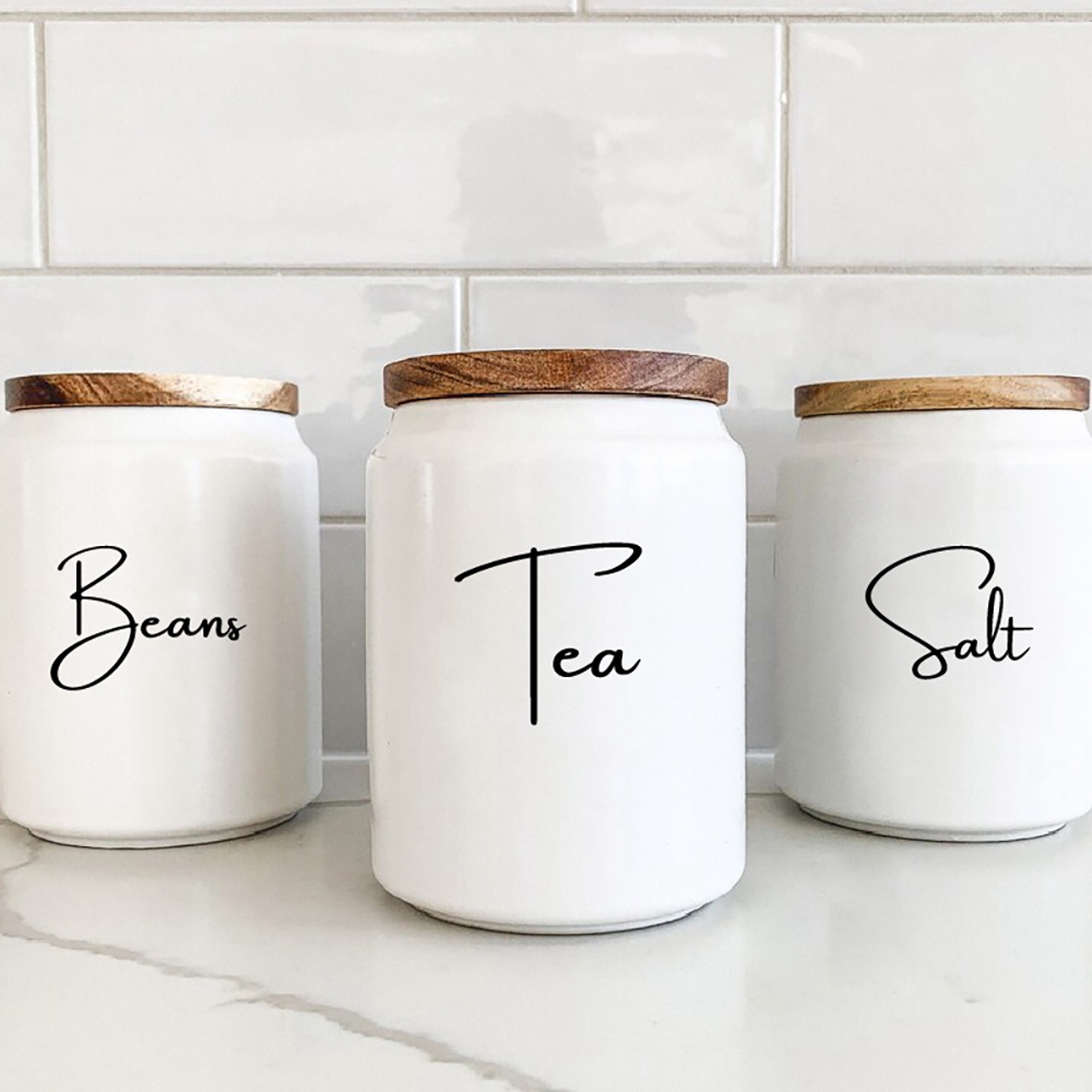 Organizacja kuchni Kanister Sł – Kitchen.Baking Labels recenzja i cena