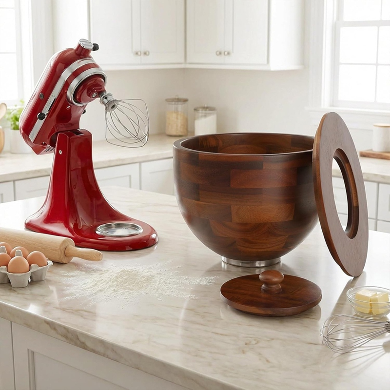 ◉ Drewniana miska do mieszania – Kitchenaid Mixer Hand Mixer recenzja i cena